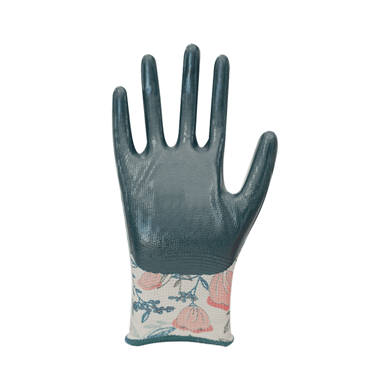 13G polyester colored liner with nitrile coating